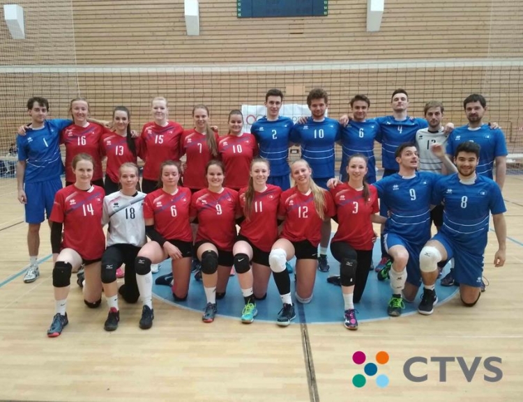 Reprezentační volejbalové týmy školy na kvalifikačním turnaji pro ČAH 2019