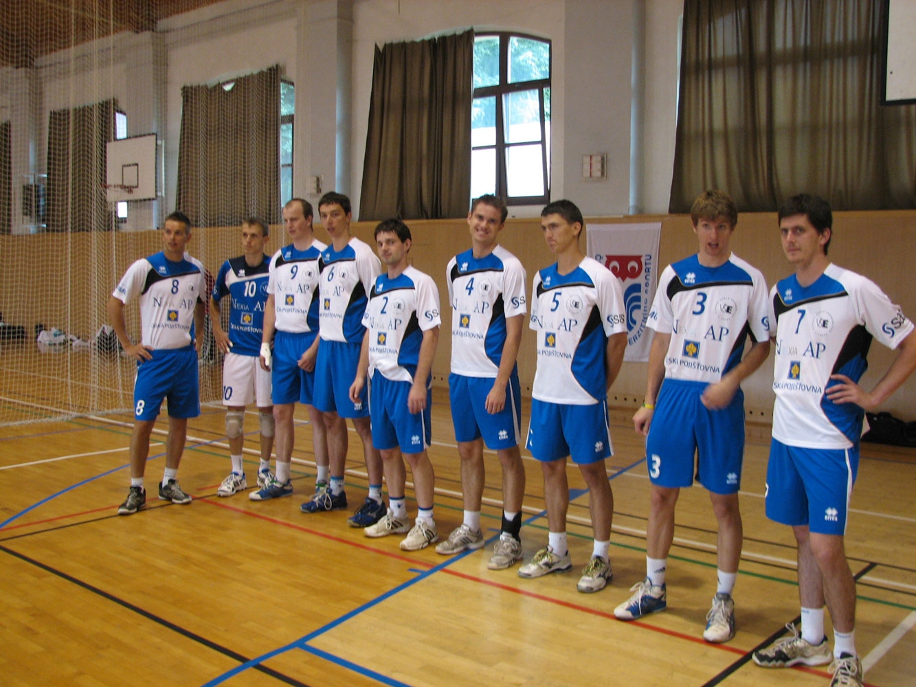 Reprezentační tým studentů volejbalistů na ČAH 2012