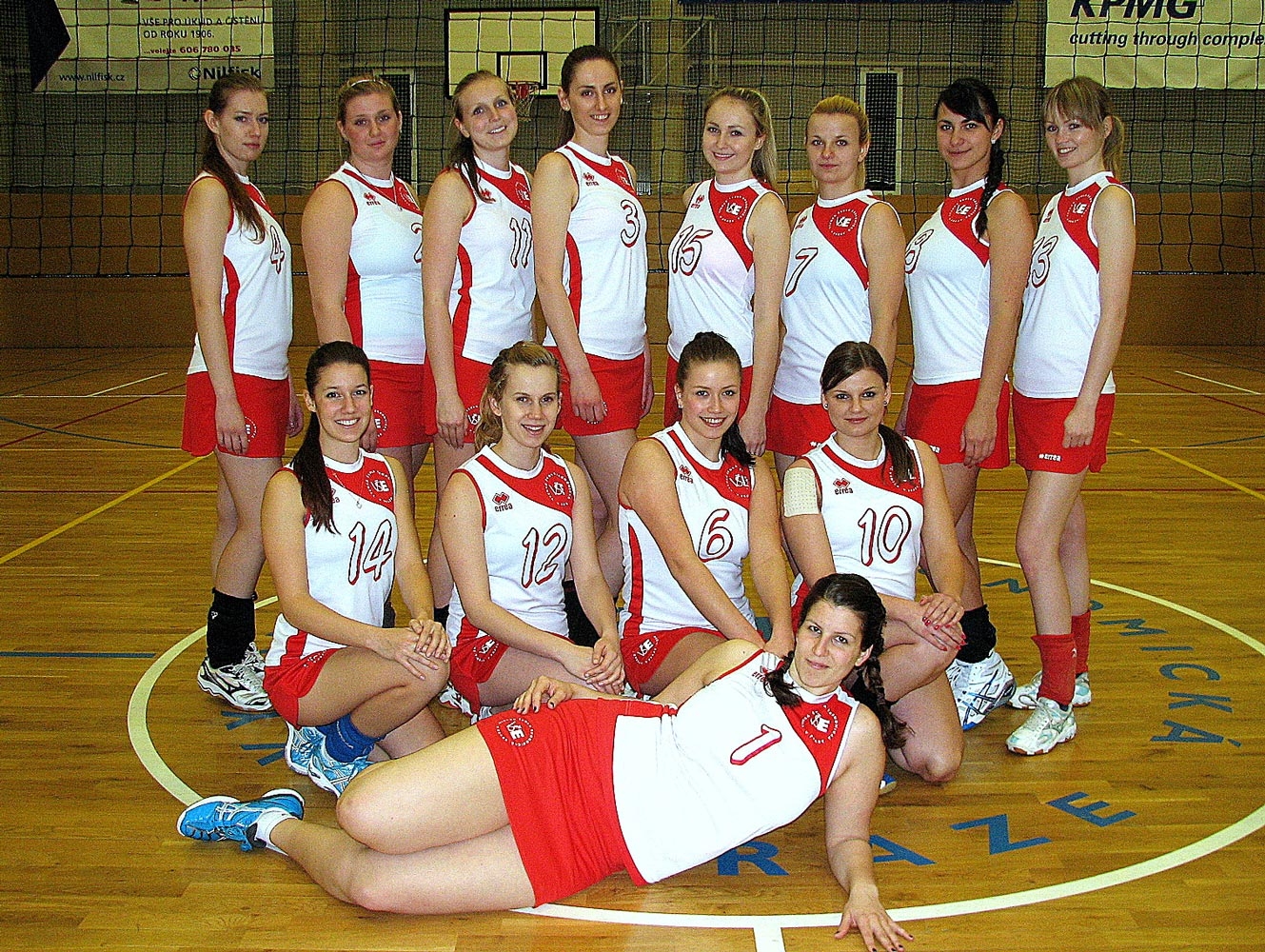 Studentky volejbalistky v soutěži Pražské vysokoškolské volejbalové ligy